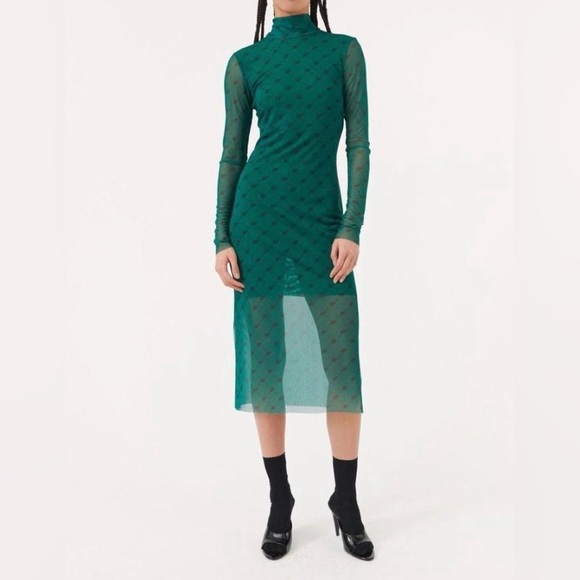 Baum und Pferdgarten Logo Mesh Midi Dress - Picture 1 of 7